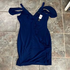Navy size xl le chateau evening dress